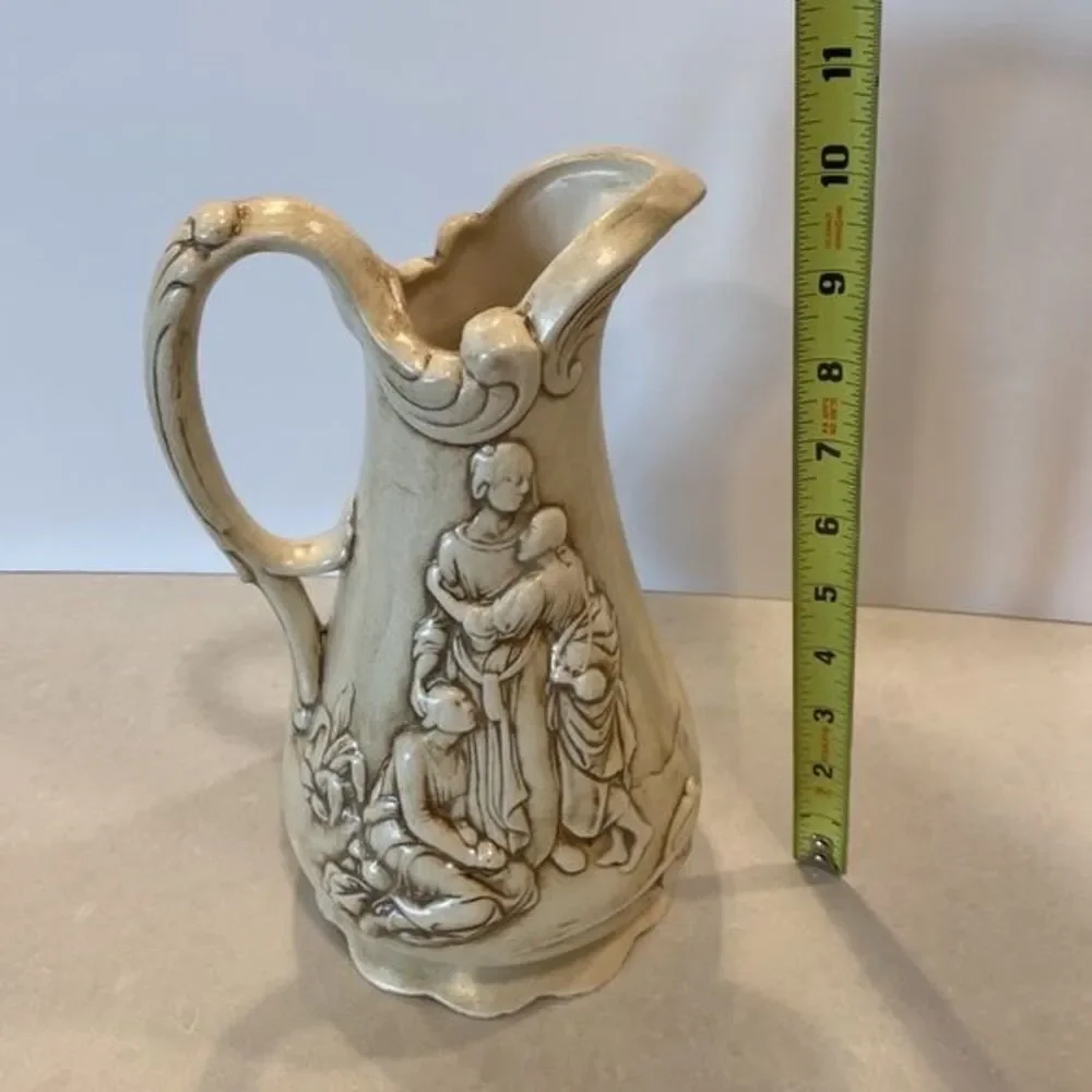 Samuel Alcock Ewer Jug Pitcher Naomi and her Daughters-in-Laws Ruth & Ophra - Picture 10 of 10